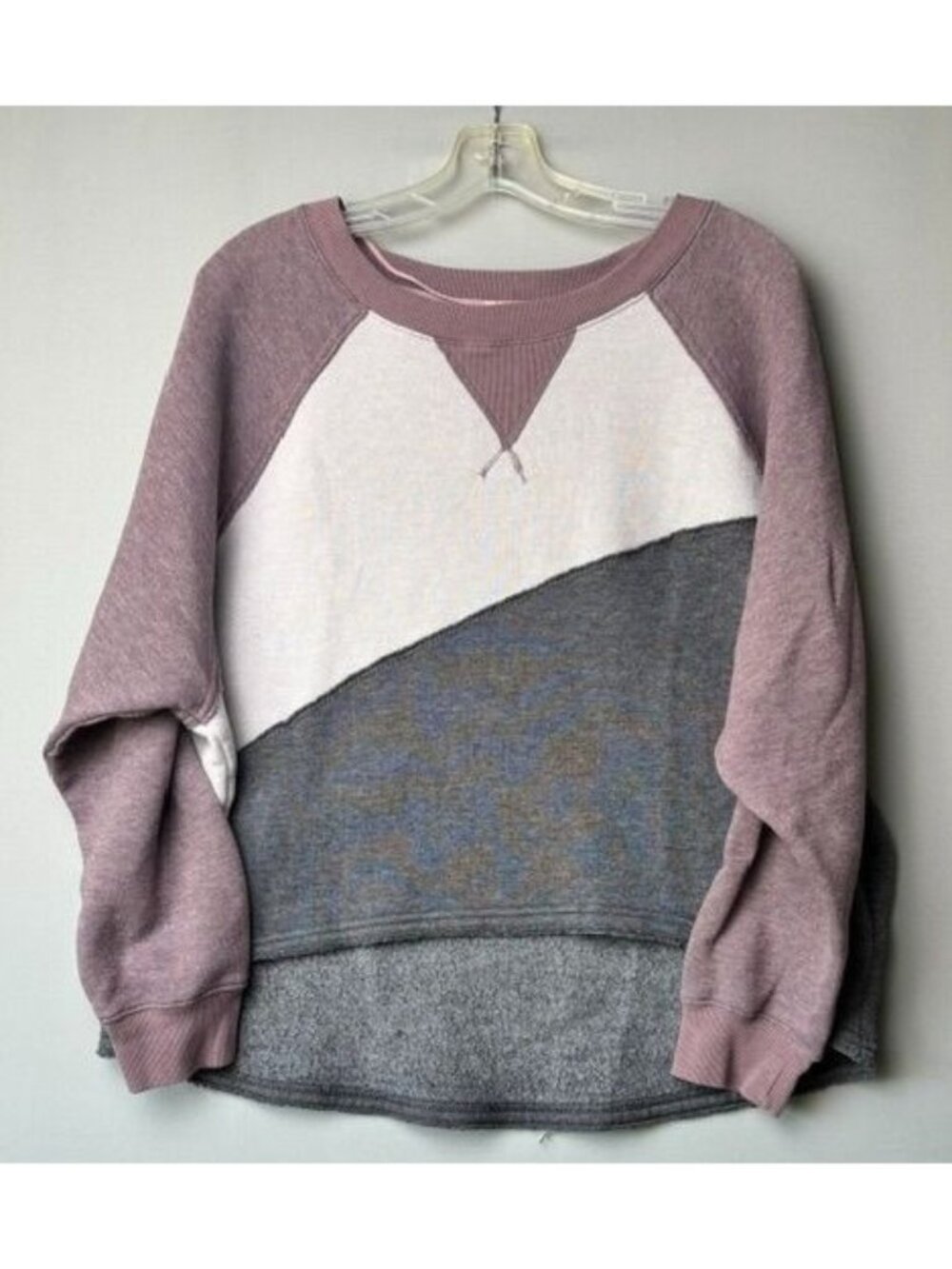 Free People Movement Women's M Colorblock Sweatshirt Pullover Fleece Boho